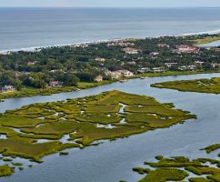 Aerial of Sea Island